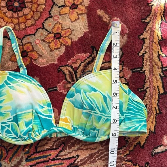 Vintage CHRISTINA Bikini NWT NEW floral beachy medium + large small? 90s - Picture 4 of 13